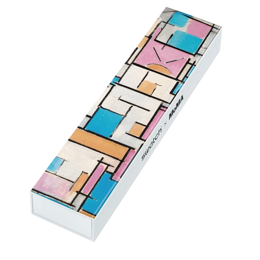 Composição oval com planos de cor 1