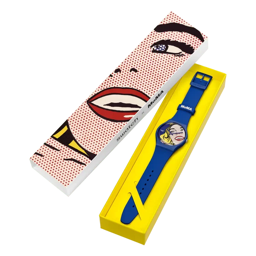 «Girl» de Roy Lichtenstein, o relógio
