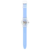 Listrado em azul claro