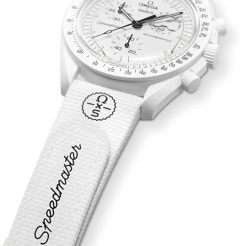 MoonSwatch Borracha Branca/Branca
