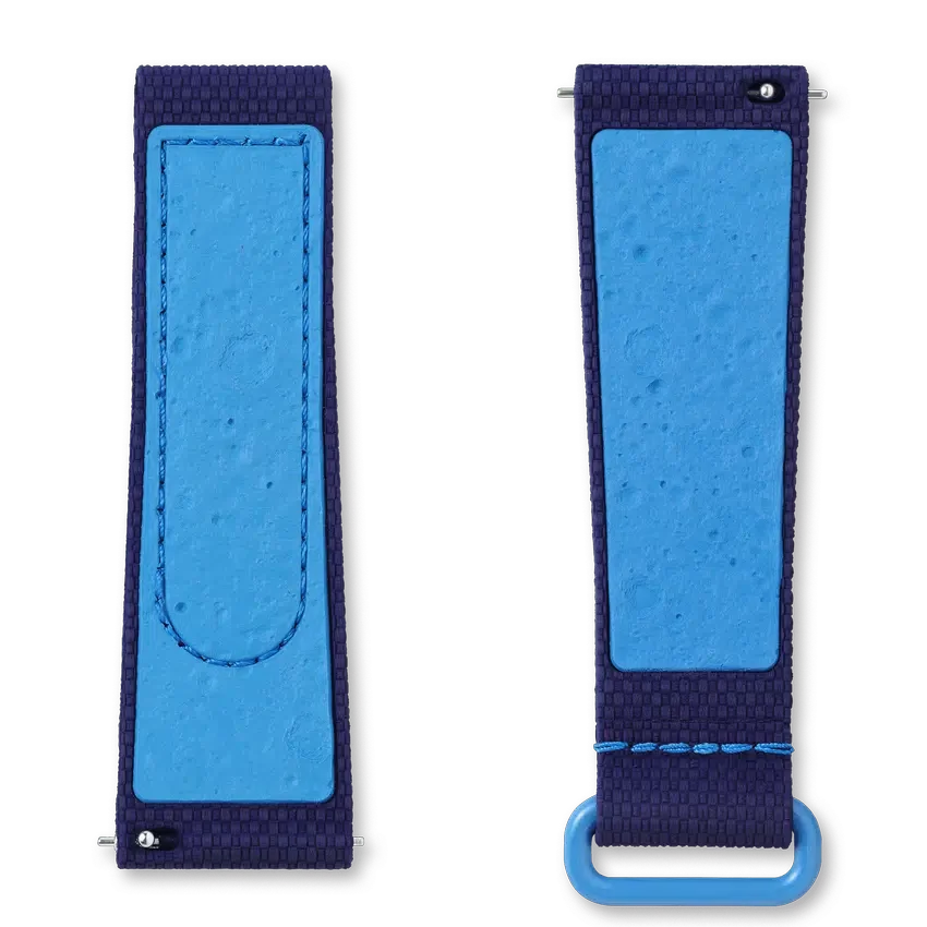 MoonSwatch de borracha azul-marinho/azul