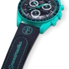 MoonSwatch em borracha azul-escuro/turquesa