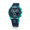 MoonSwatch em borracha azul-escuro/turquesa