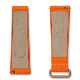 MoonSwatch em borracha laranja/areia