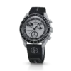 MoonSwatch em borracha preta/cinzenta