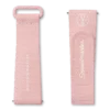 MoonSwatch em borracha rosa claro/branco