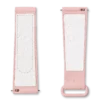 MoonSwatch em borracha rosa claro/branco