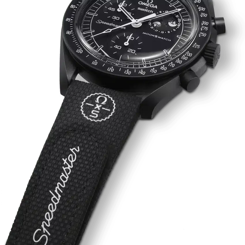 MoonSwatch Preto/Preto em Borracha