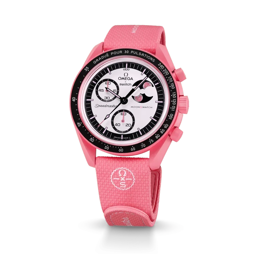 MoonSwatch Rosa/Borracha Rosa