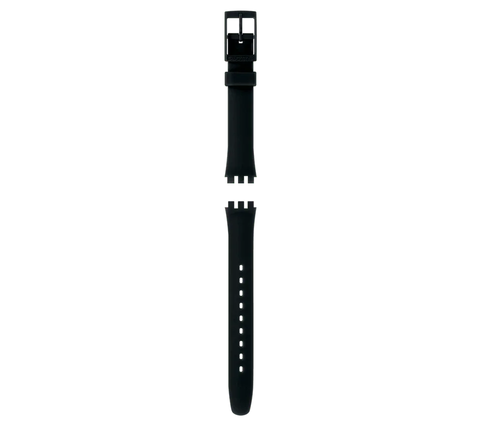 Pulseira de silicone preta para senhora