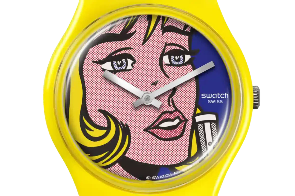 Reverie de Roy Lichtenstein, o relógio