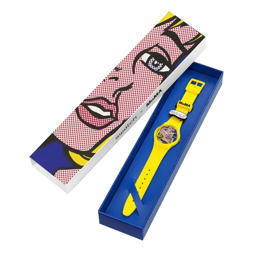 Reverie de Roy Lichtenstein, o relógio