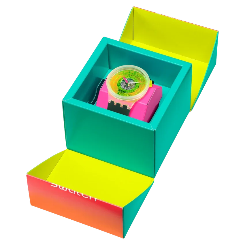 Swatch cegado pelo Neon
